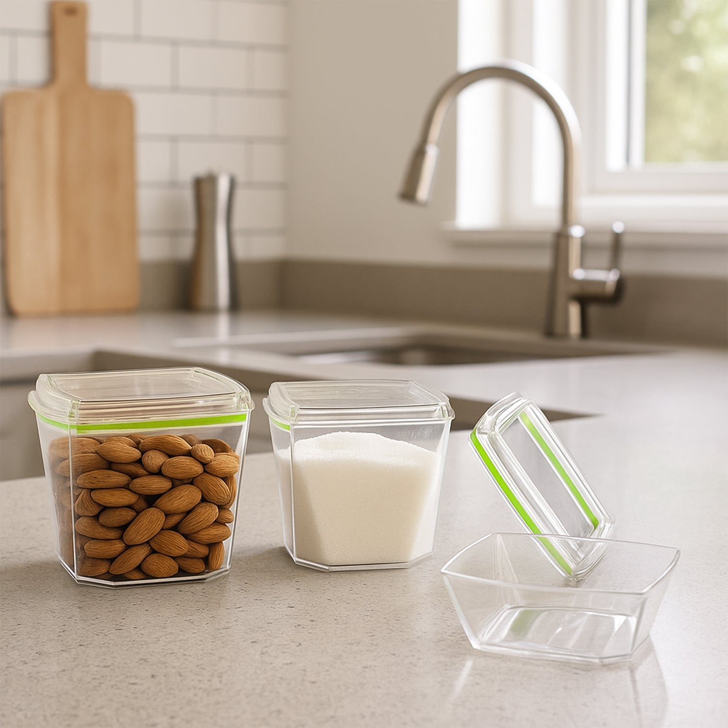Stackable 500ml Food Storage Set for Kitchen