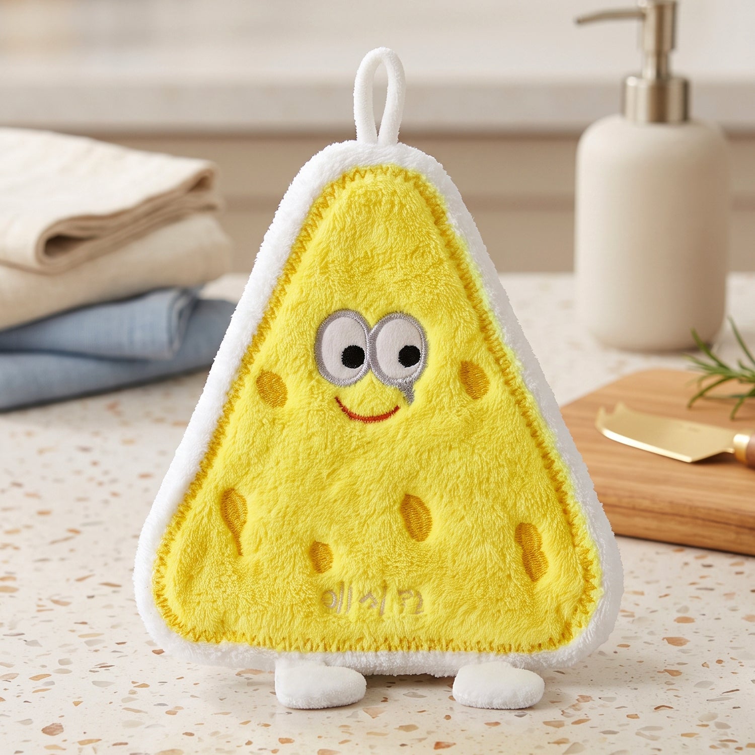 Cartoon Microfiber Hanging Hand Towel Quick Dry Kitchen Wipe Cloth (1 Pc)