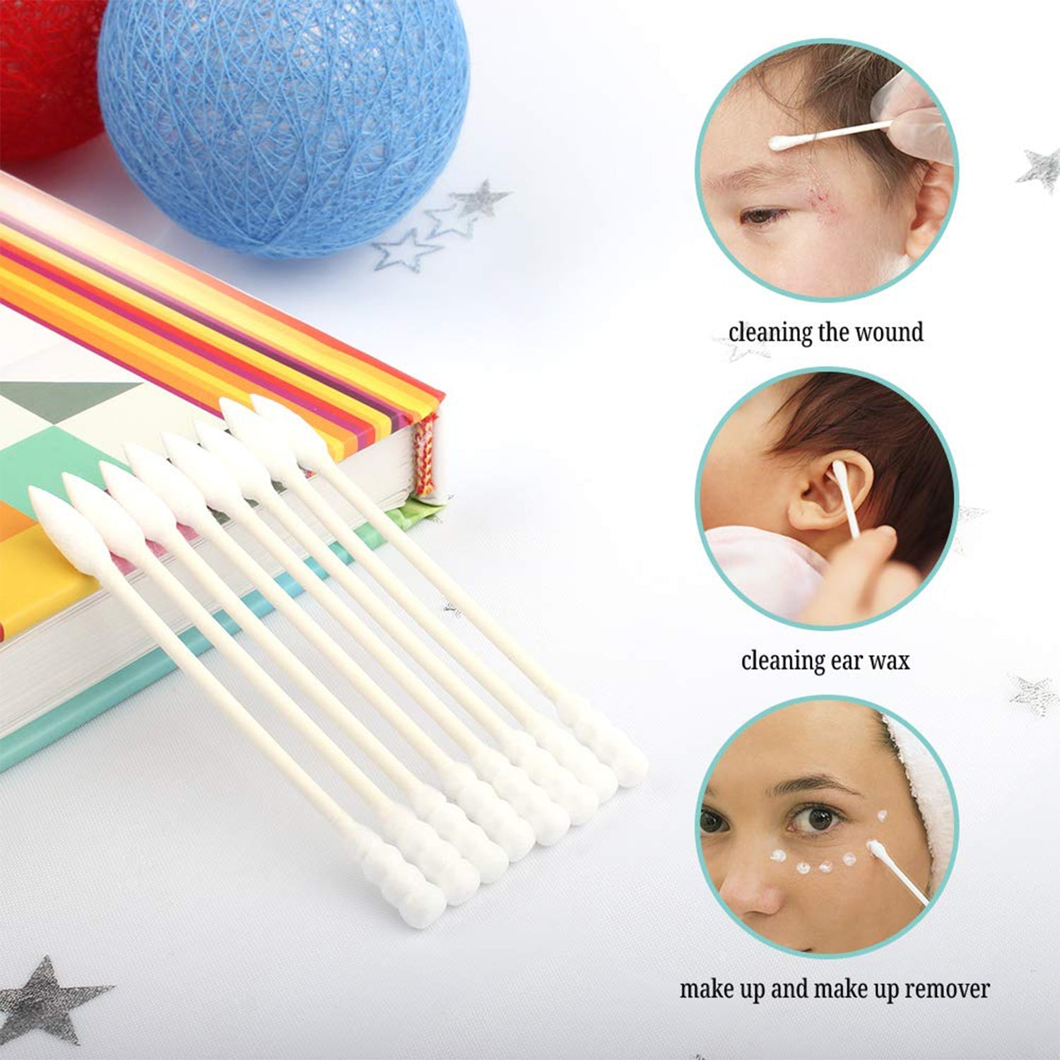 Cotton Ear Buds Set (200 Pc)