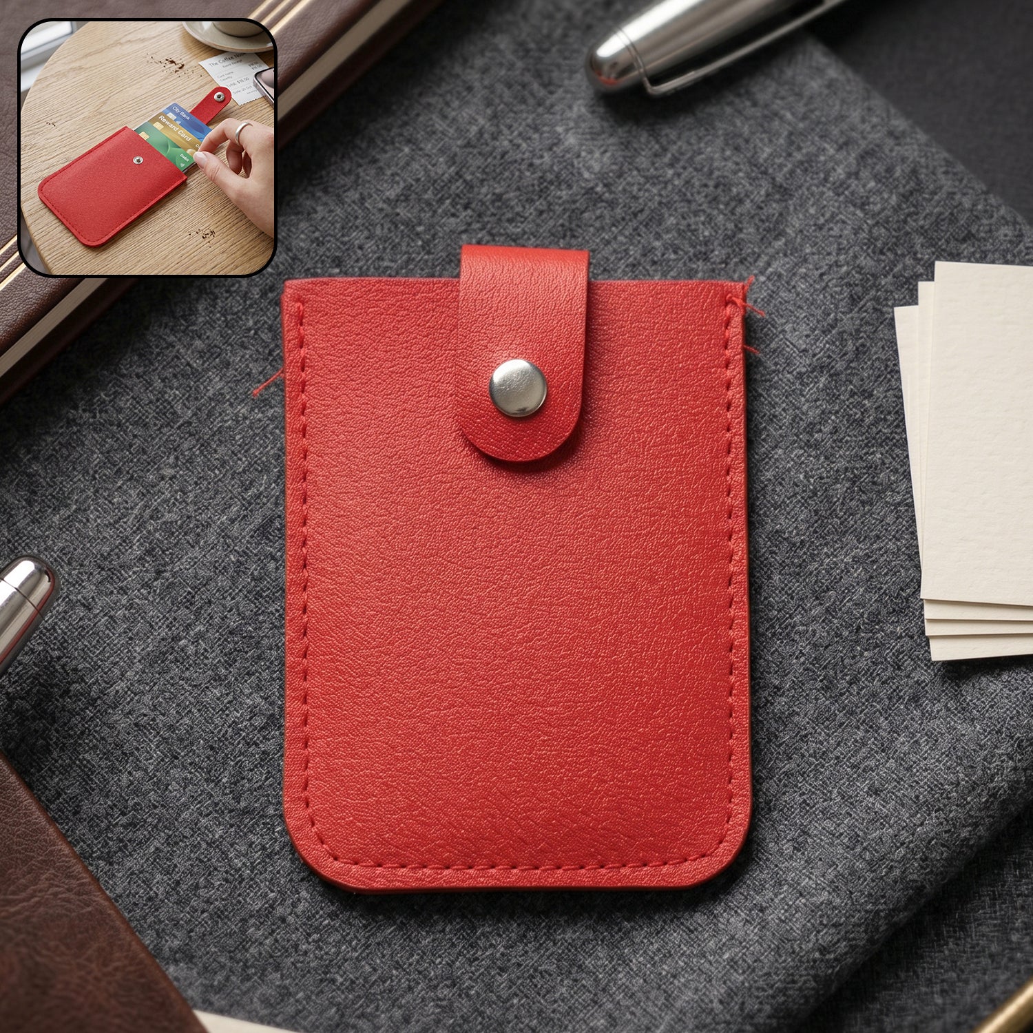 Compact small card holder wallet slim design