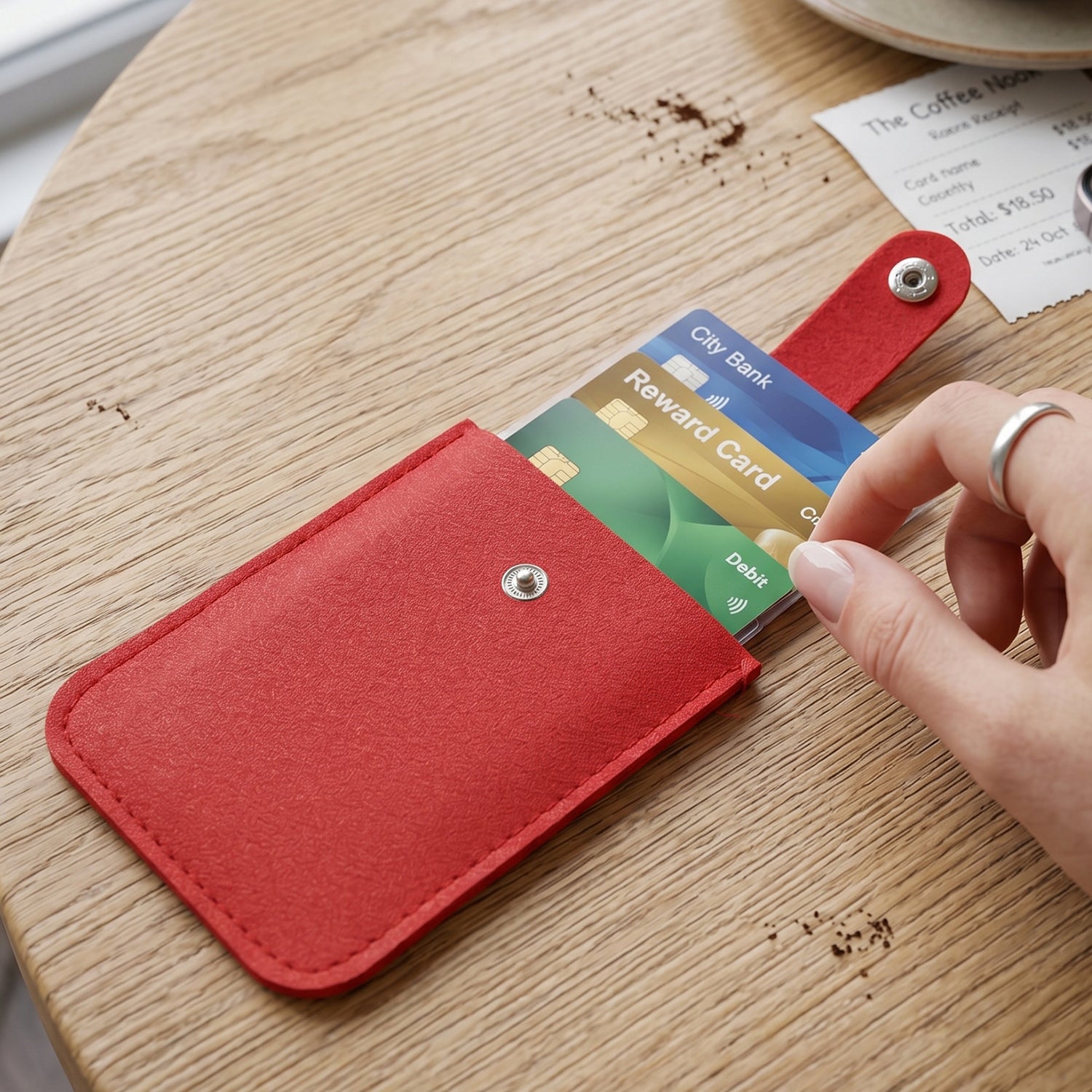 Slim card holder wallet pocket size