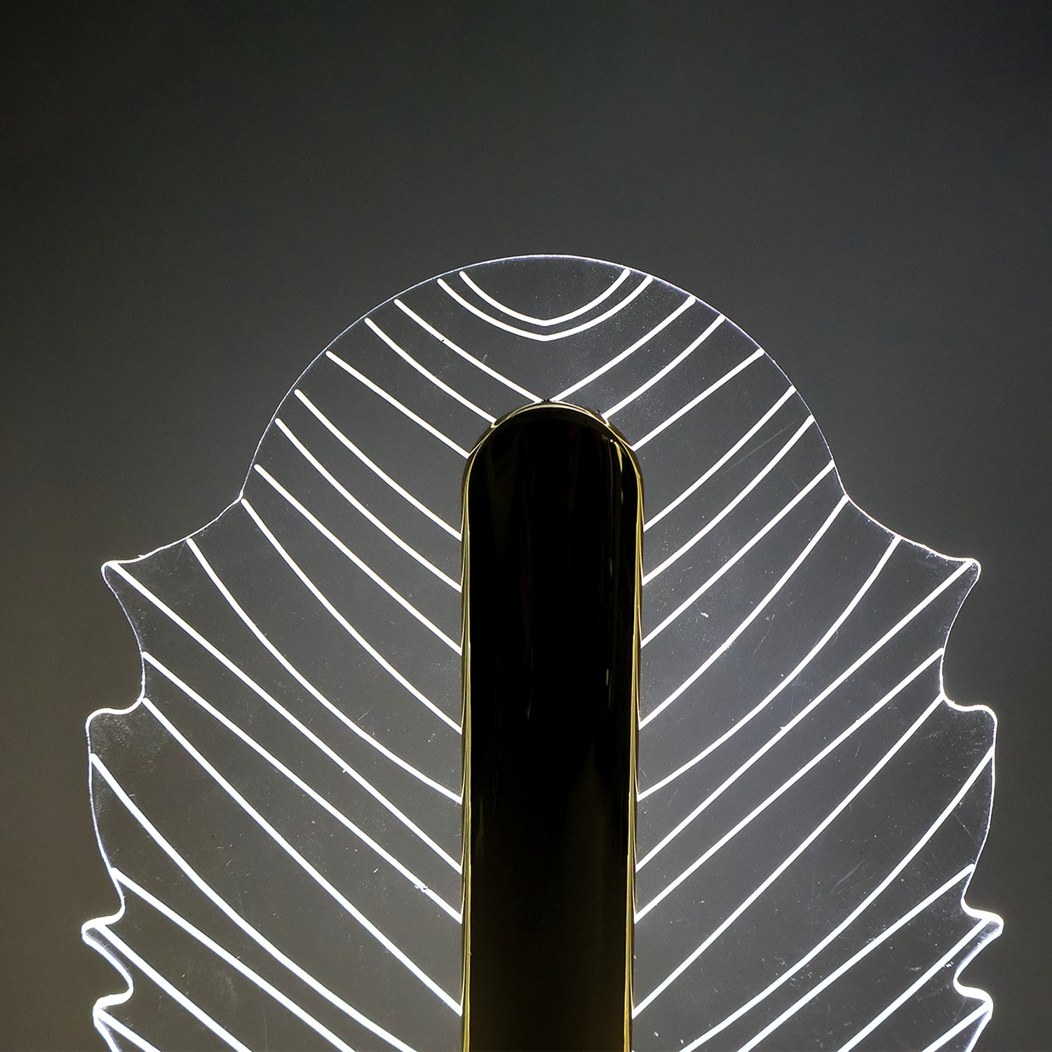 Premium Leaf Shape Crystal Table Lamp (1 Pc)