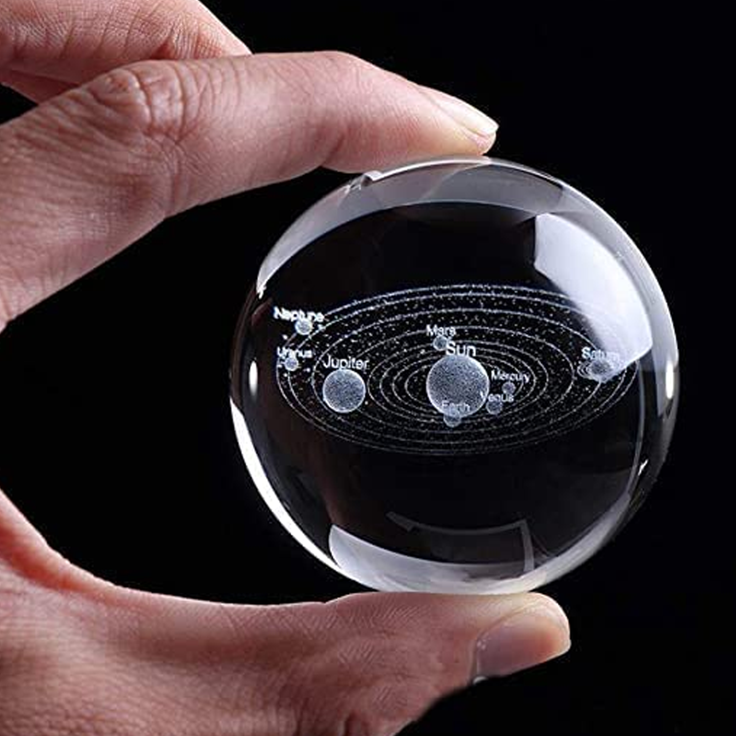 3D Crystal Ball Night Lamp (1 PC)