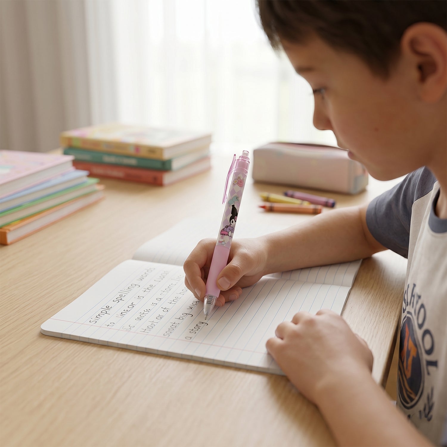 Cute Erasable Pen with Mix Colors, 1 Pc, Perfect for Kids
