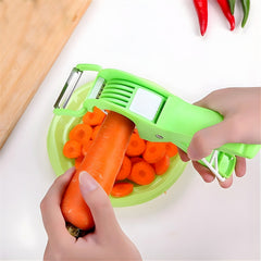 Ergonomic handle of Quickslice vegetable cutter