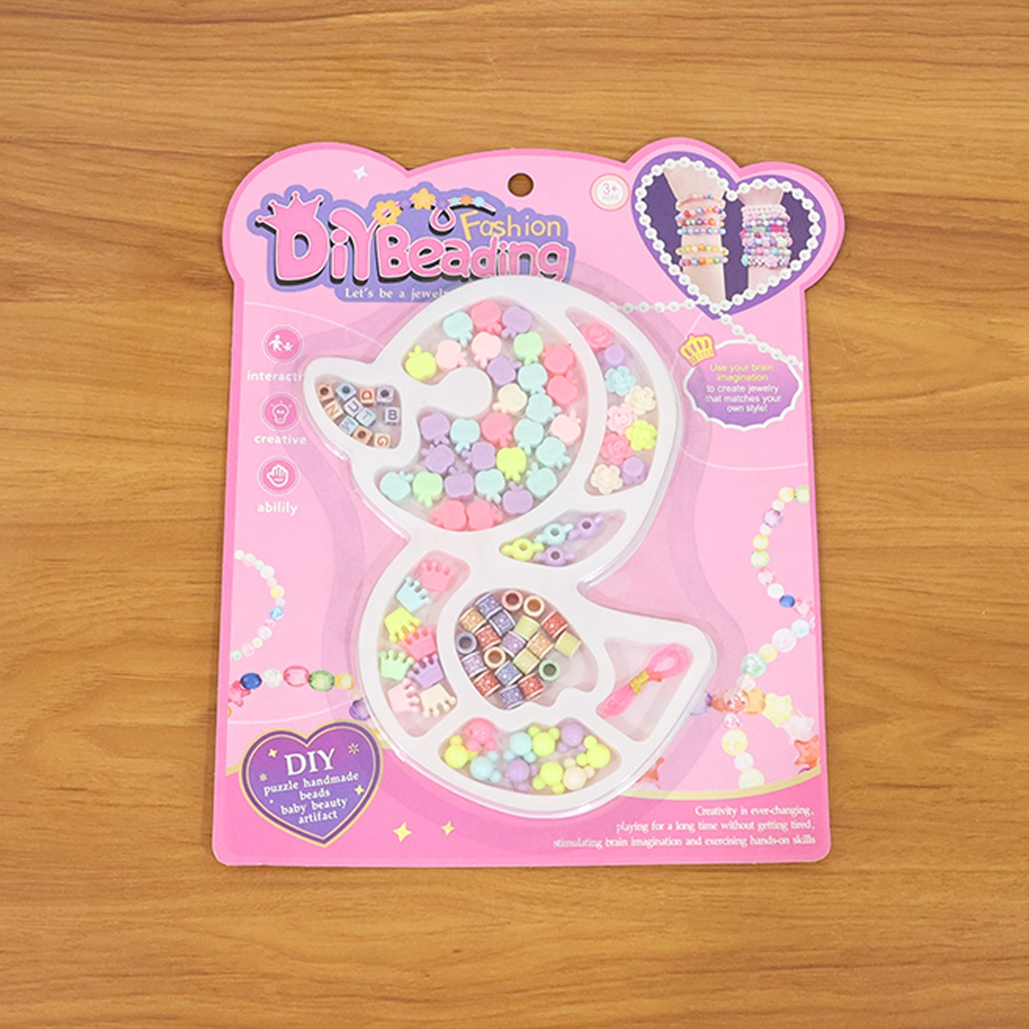 DIY Kids Beading & Jewelry Making Craft Kit (1 Set)