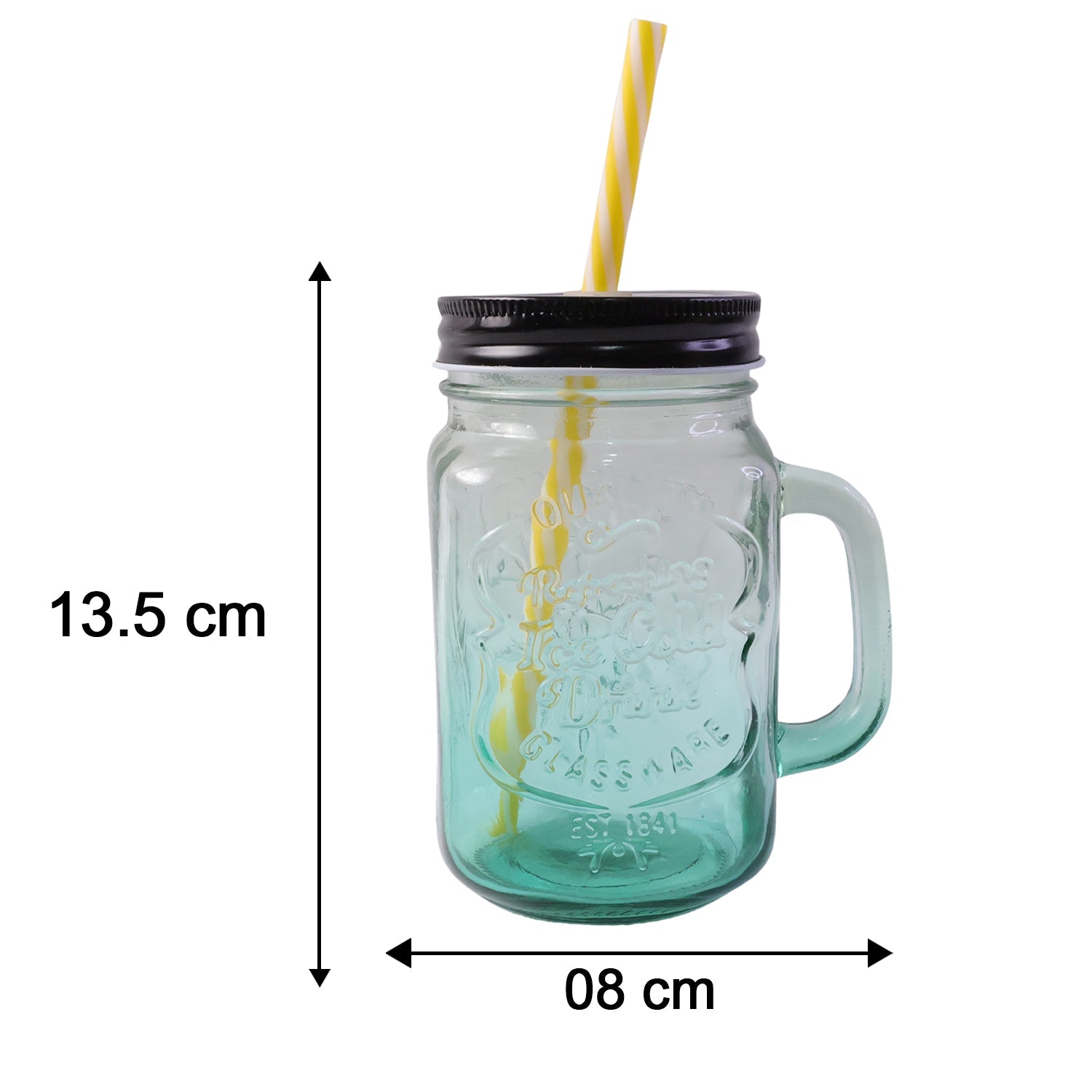 Dimensions and size of Mason Jar Drinking Cup
