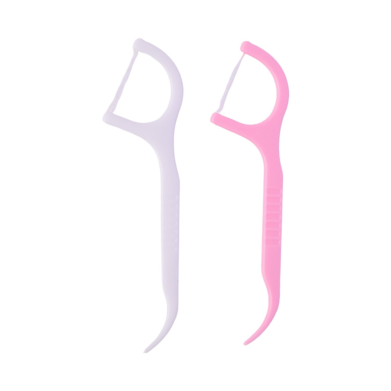 Hygienic dental floss picks with pointed tips for stubborn food removal