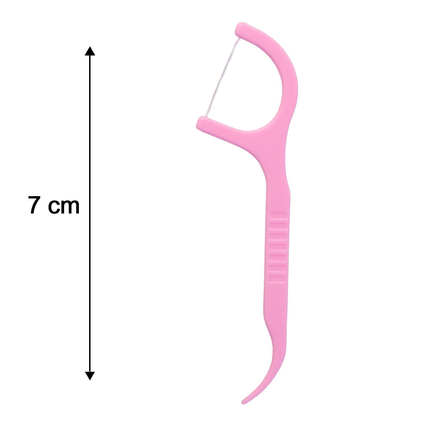 Compact floss picks showing size suitable for on-the-go use