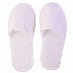 Soft Closed Toe Slippers for Hotel Spa Guest and Home White 28 x 11 cm (1 Pair) view 4