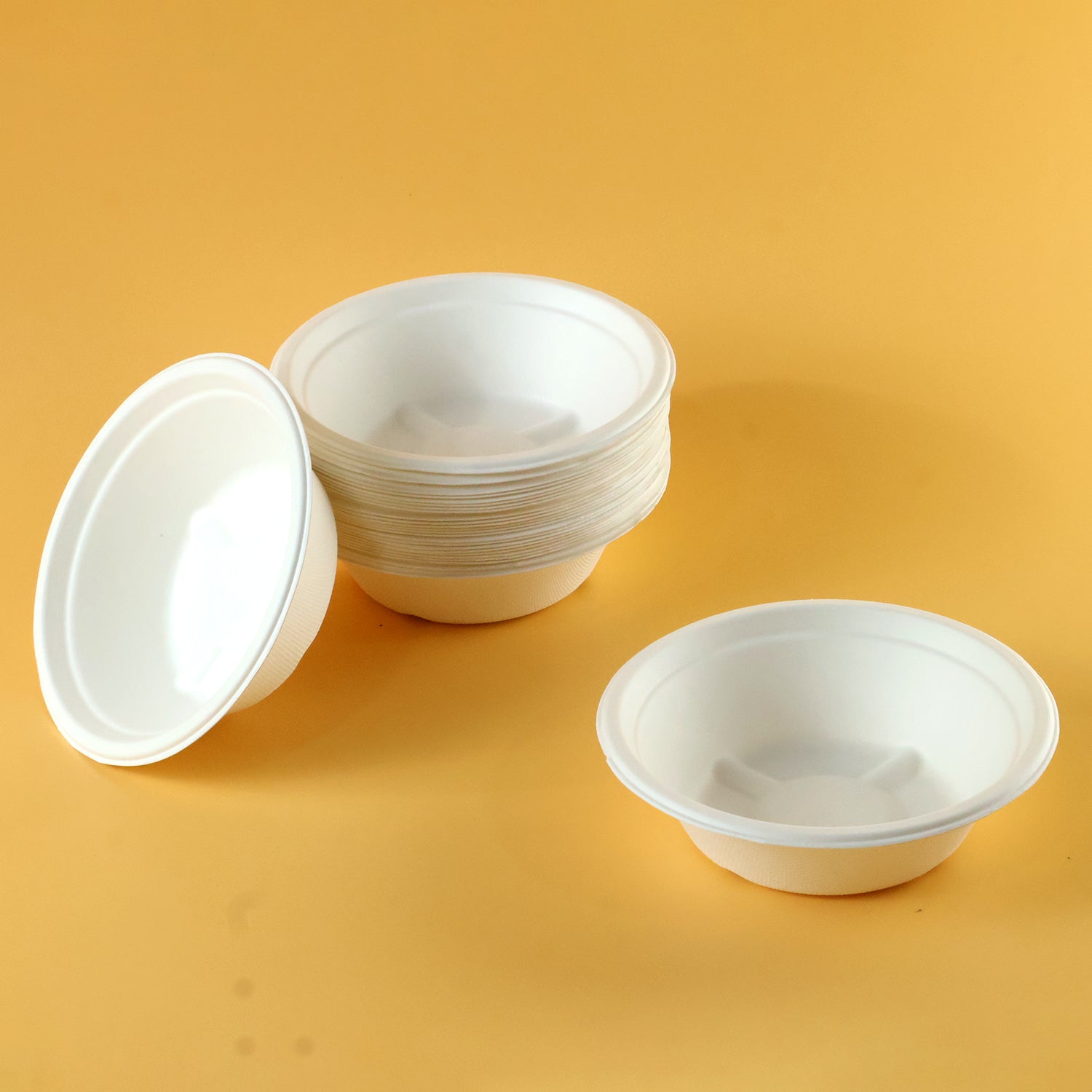 Compostable Bagasse Bowl 240ml – Eco-Friendly 25 Pc Set