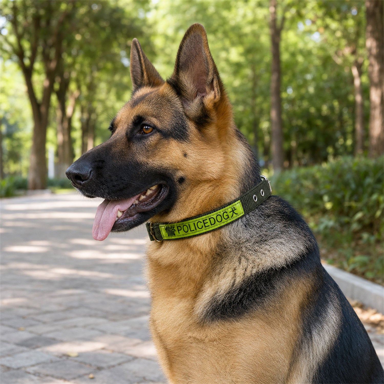 Heavy Duty Nylon Dog Collar with Metal Buckle Reflective Adjustable (1 Pc)