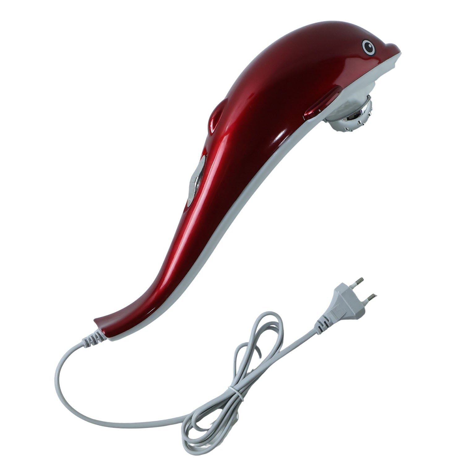 Electric Dolphin Massager showing vibration feature on skin