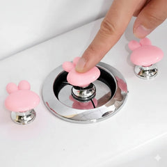 Handle knob with bunny ears on drawer