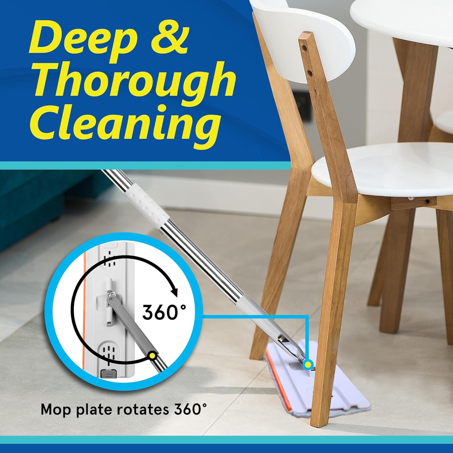 Small Size Multipurpose Flat Mop Cleaning Bucket Set