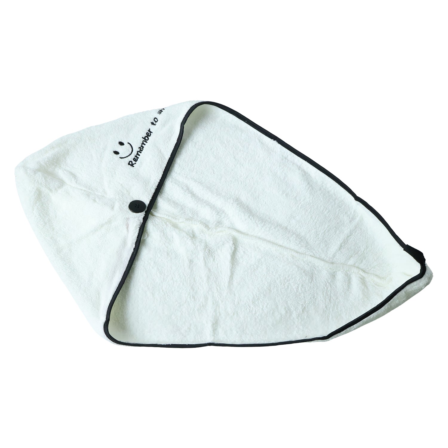 Premium Soft Microfiber Hair Drying Towel Wrap with Button (1 Pc)
