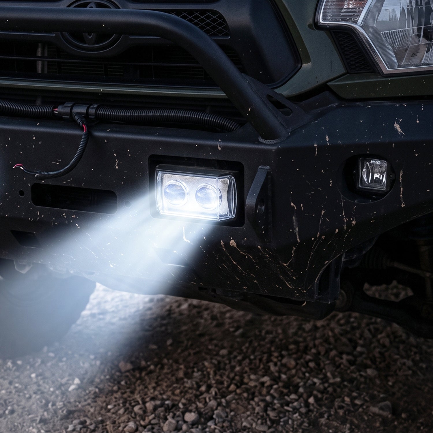 3 Mode LED Fog Light Ultra Mini Dual Lens for Vehicle Safety
