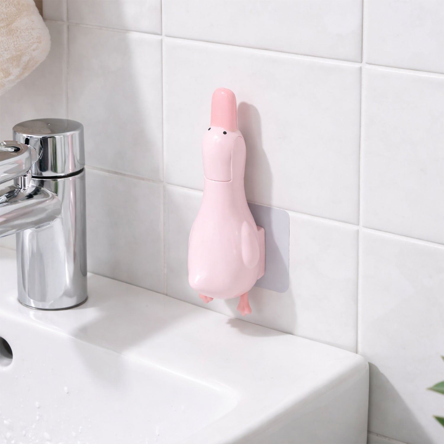 Duck Shape Bathroom Hair Catcher & Organizer (1 Pc)
