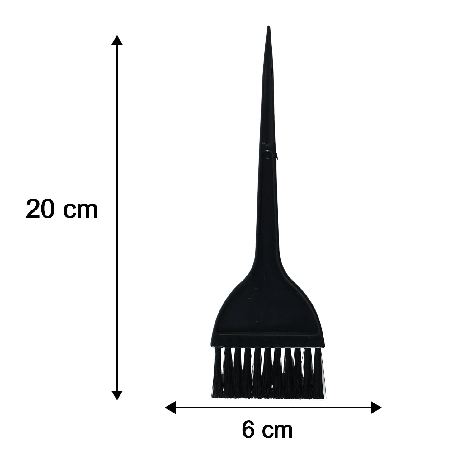 Close-up of hair dye brushes and comb for even hair coloring application