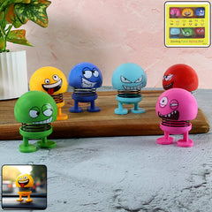Spring Emoji Bobble Head Dolls - (6 Pc Set)