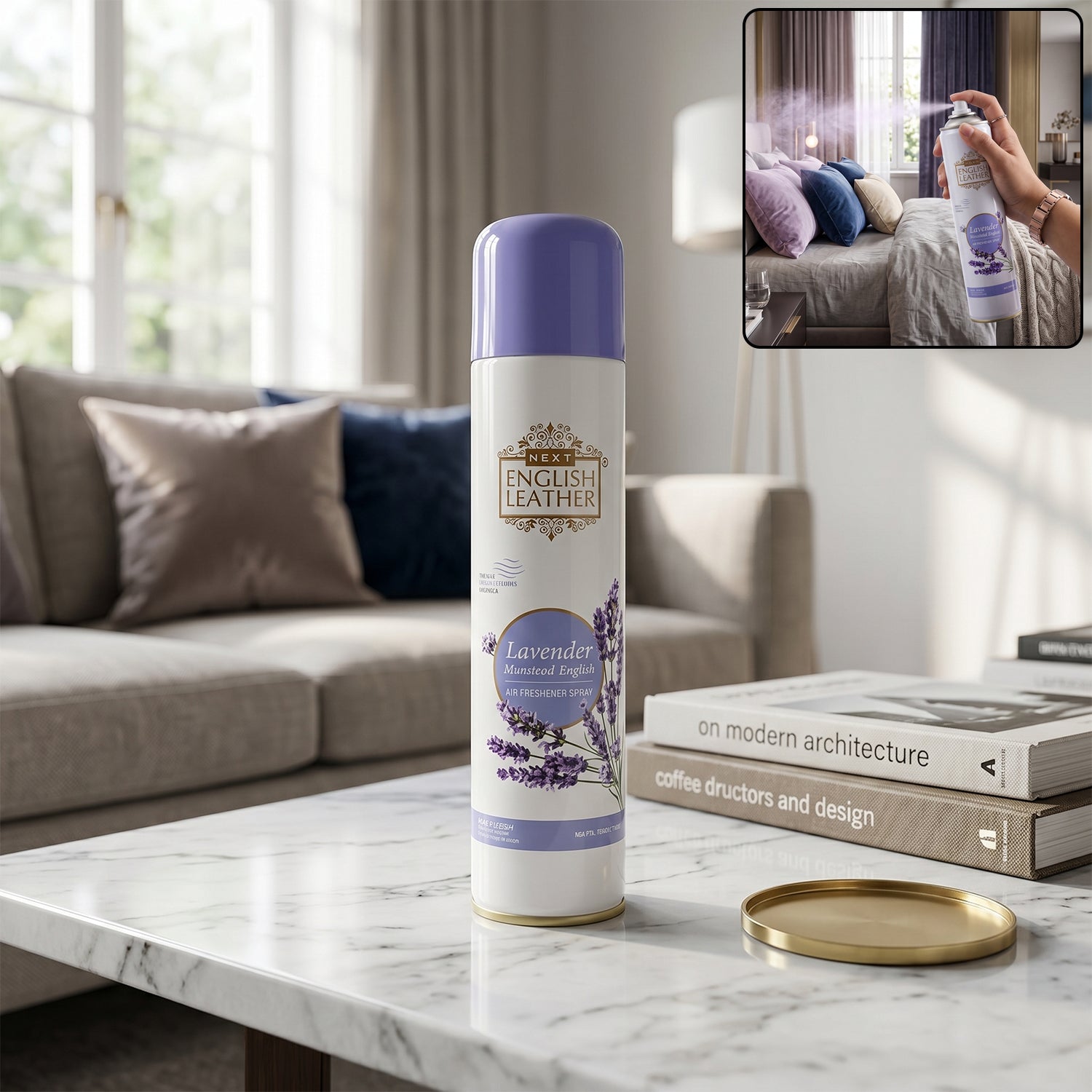 Lavender air freshener elegant can design