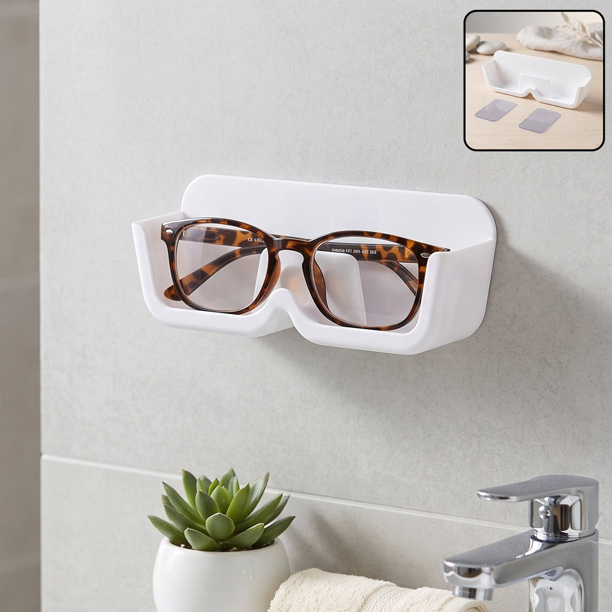 Plastic sunglasses holder stand wall mounted eyewear rack