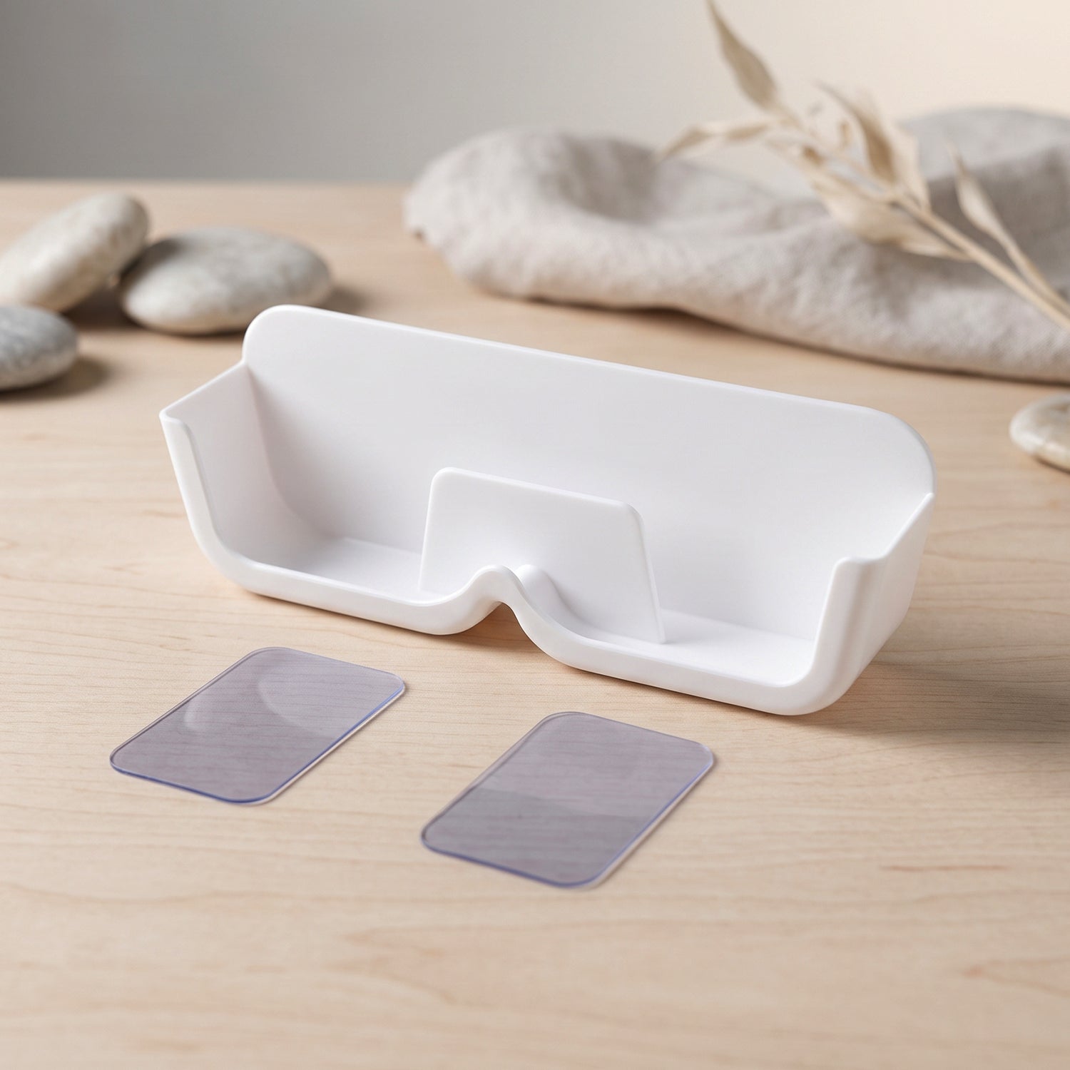 Close up of the eyewear holder slots