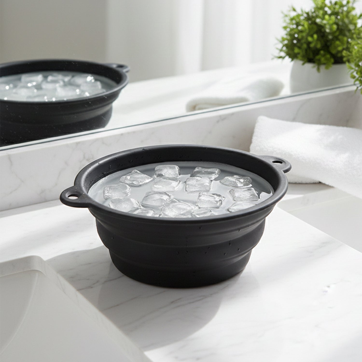 Skin soothing ice facial bowl design