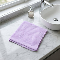 Close-up texture of microfiber cleaning cloth