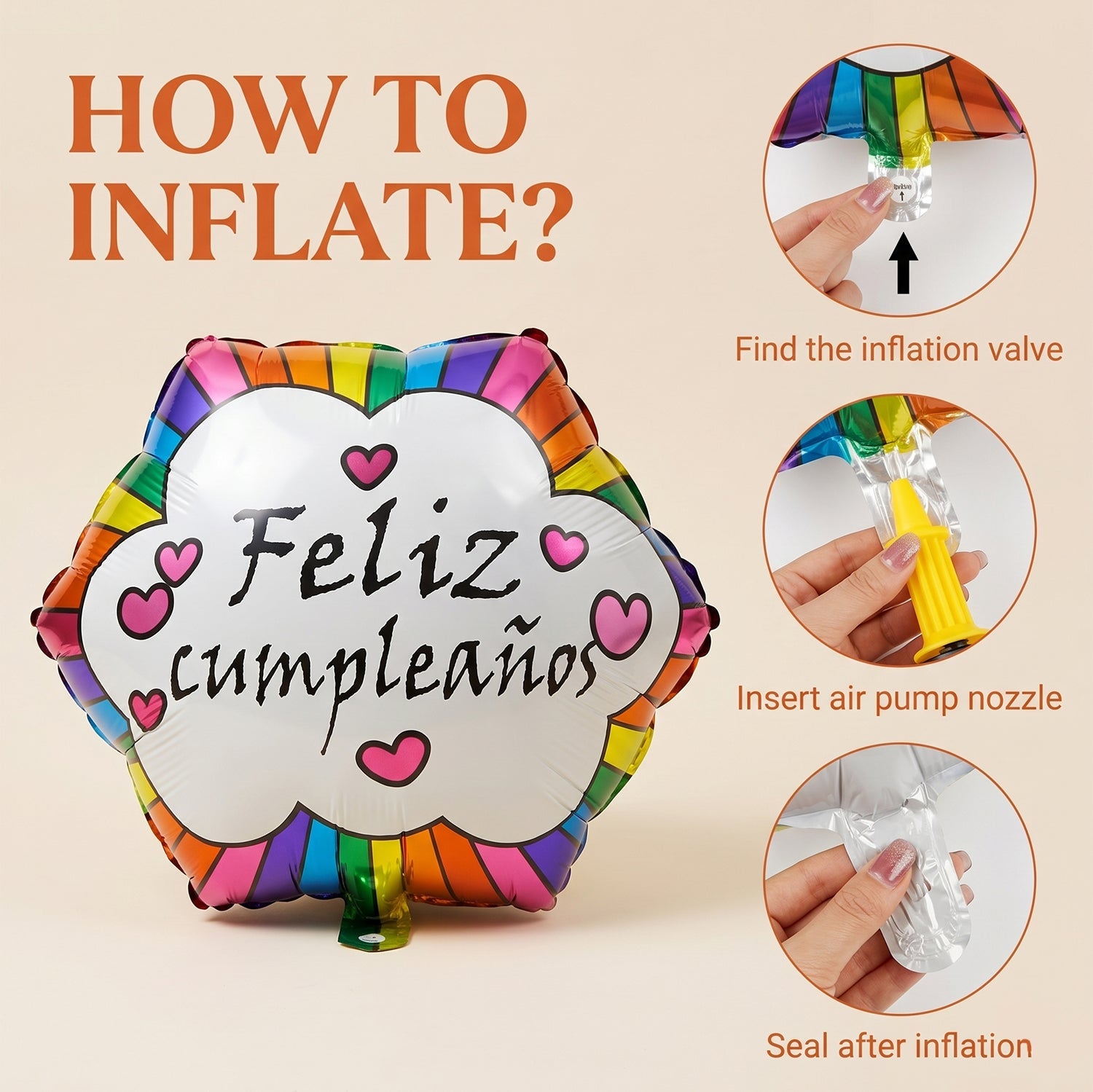 Shiny foil balloon for event decoration