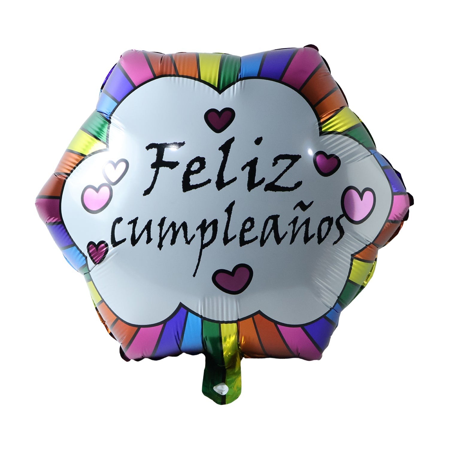 Foil balloon used as birthday backdrop decoration