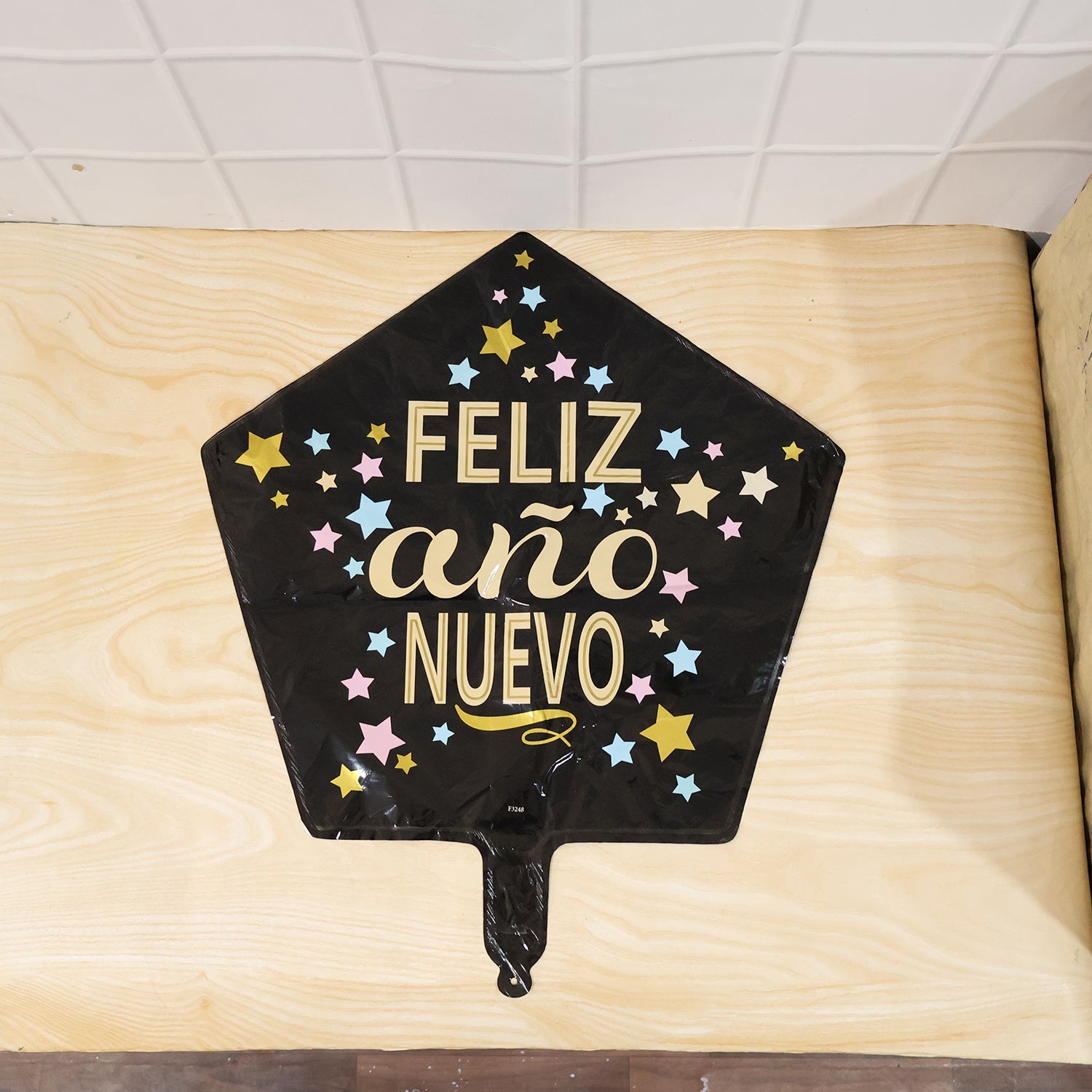 Black star new year balloon use