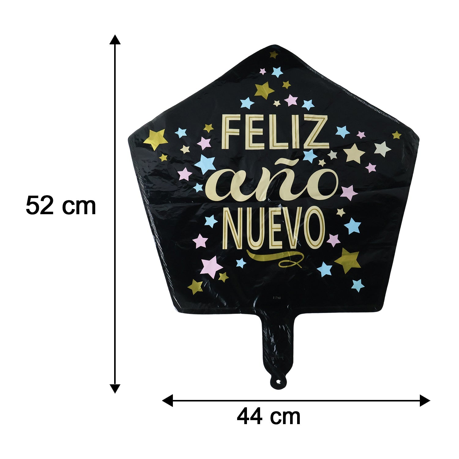 Black star balloon size guide