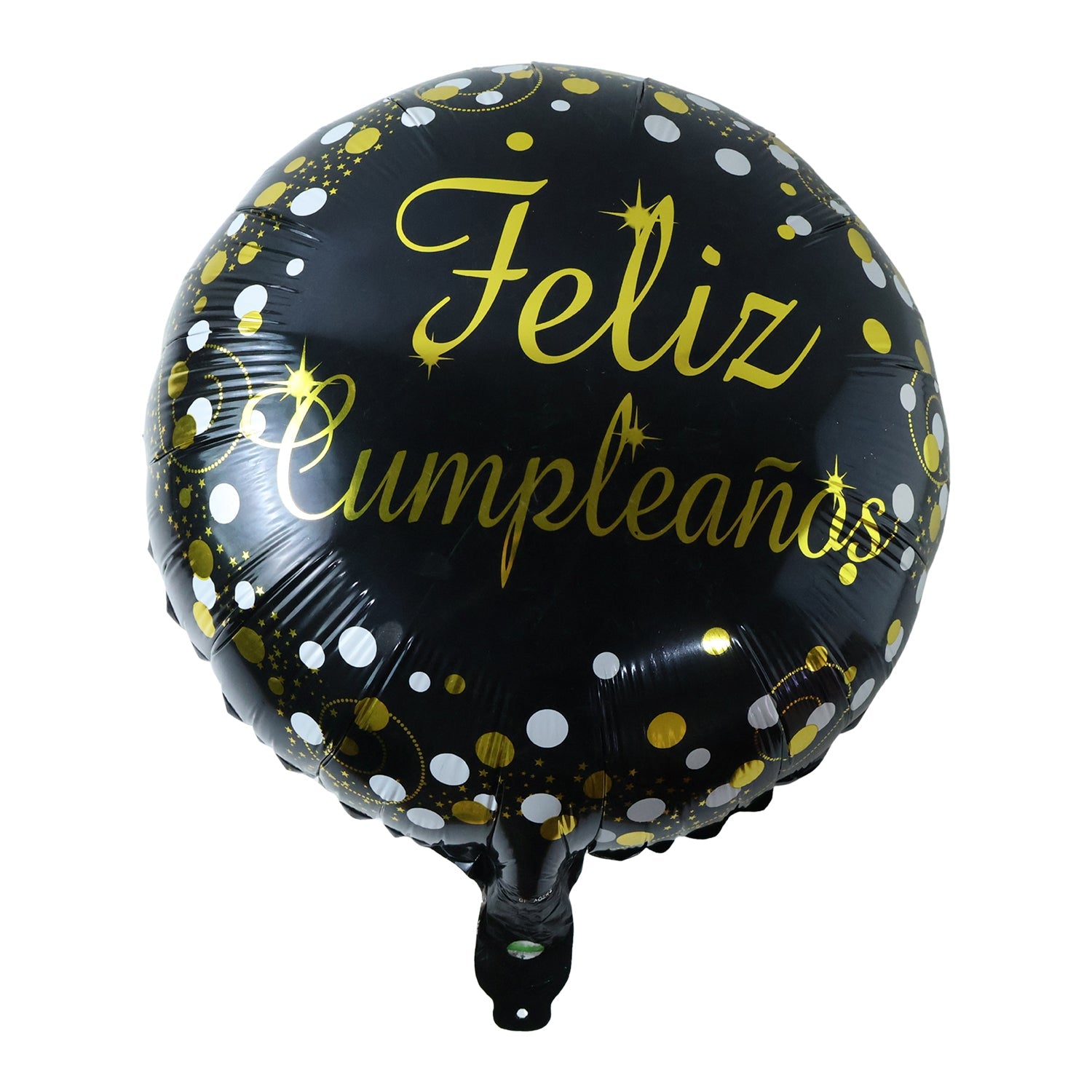 Black foil balloon birthday decor