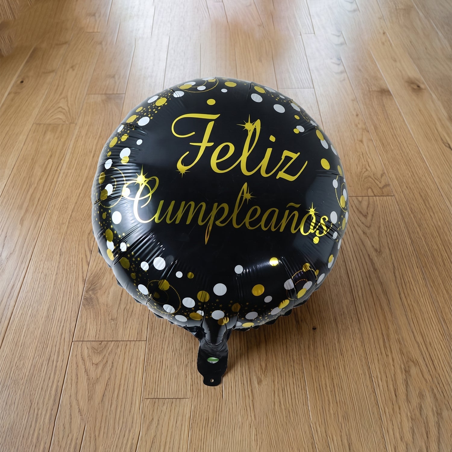 Black round balloon decoration