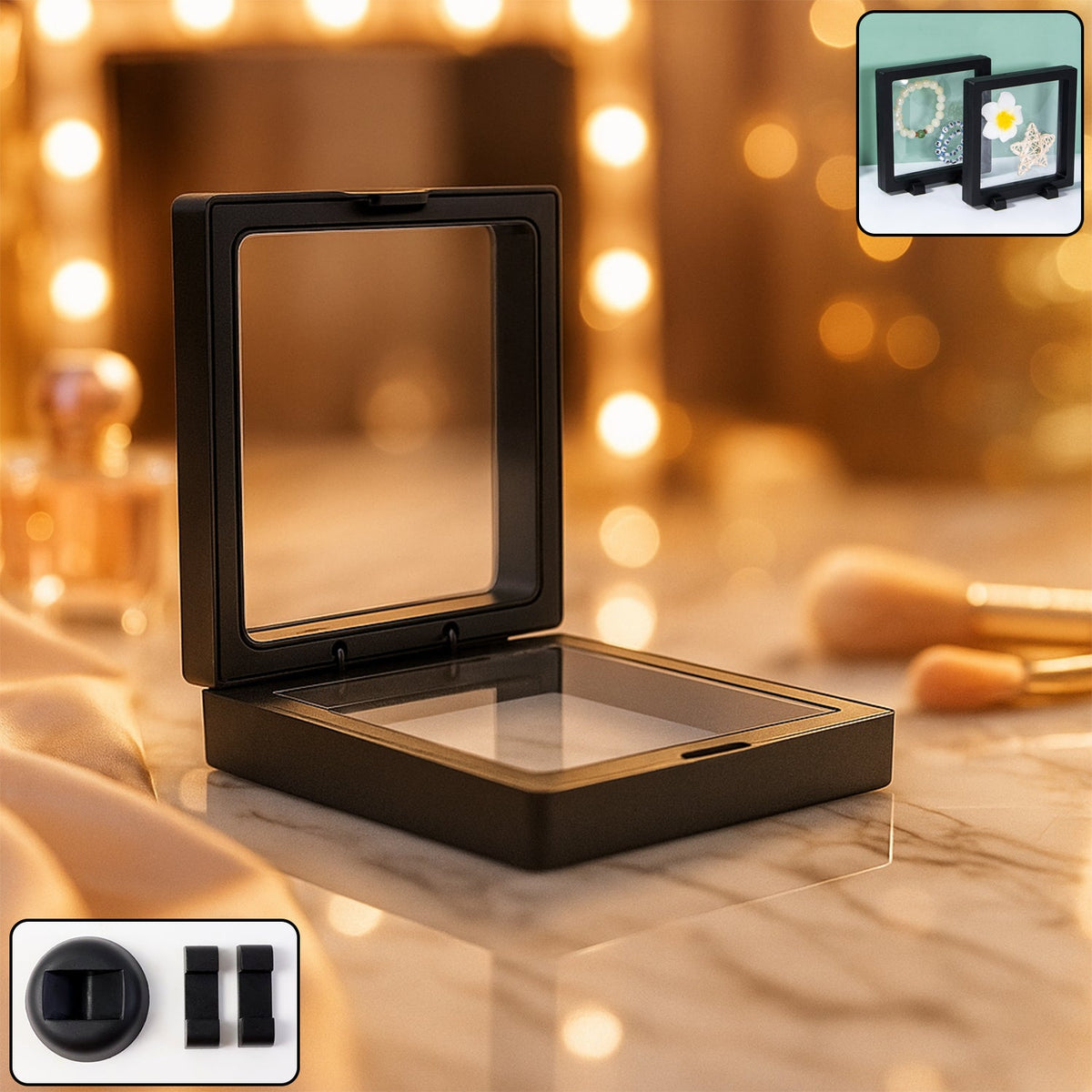 Transparent Jewellery Display Box (11x11 cm / 1 Pc)