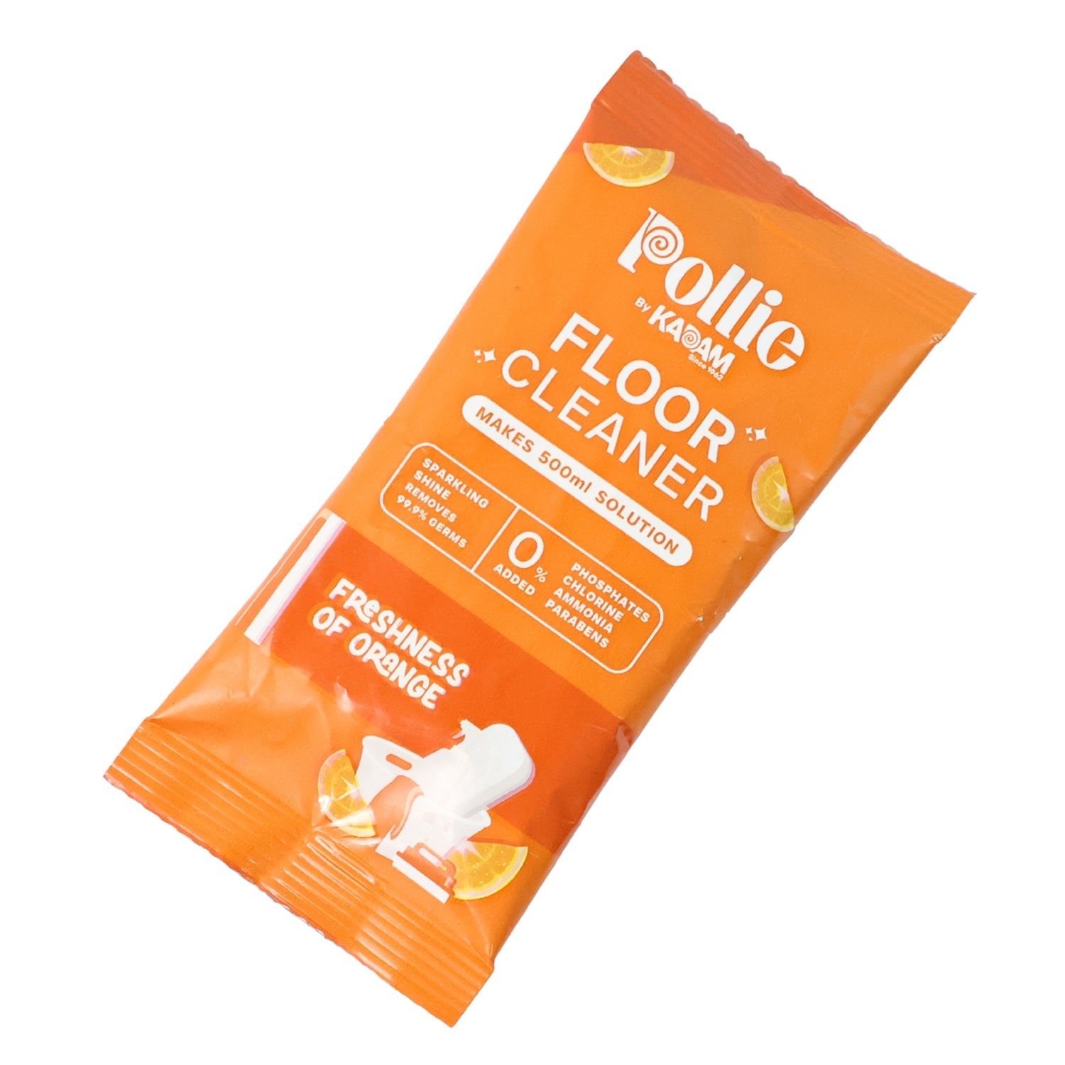 Pollic Kadam Concentrated Floor Cleaner Sachet – Orange Fresh Fragrance (50 Gm)