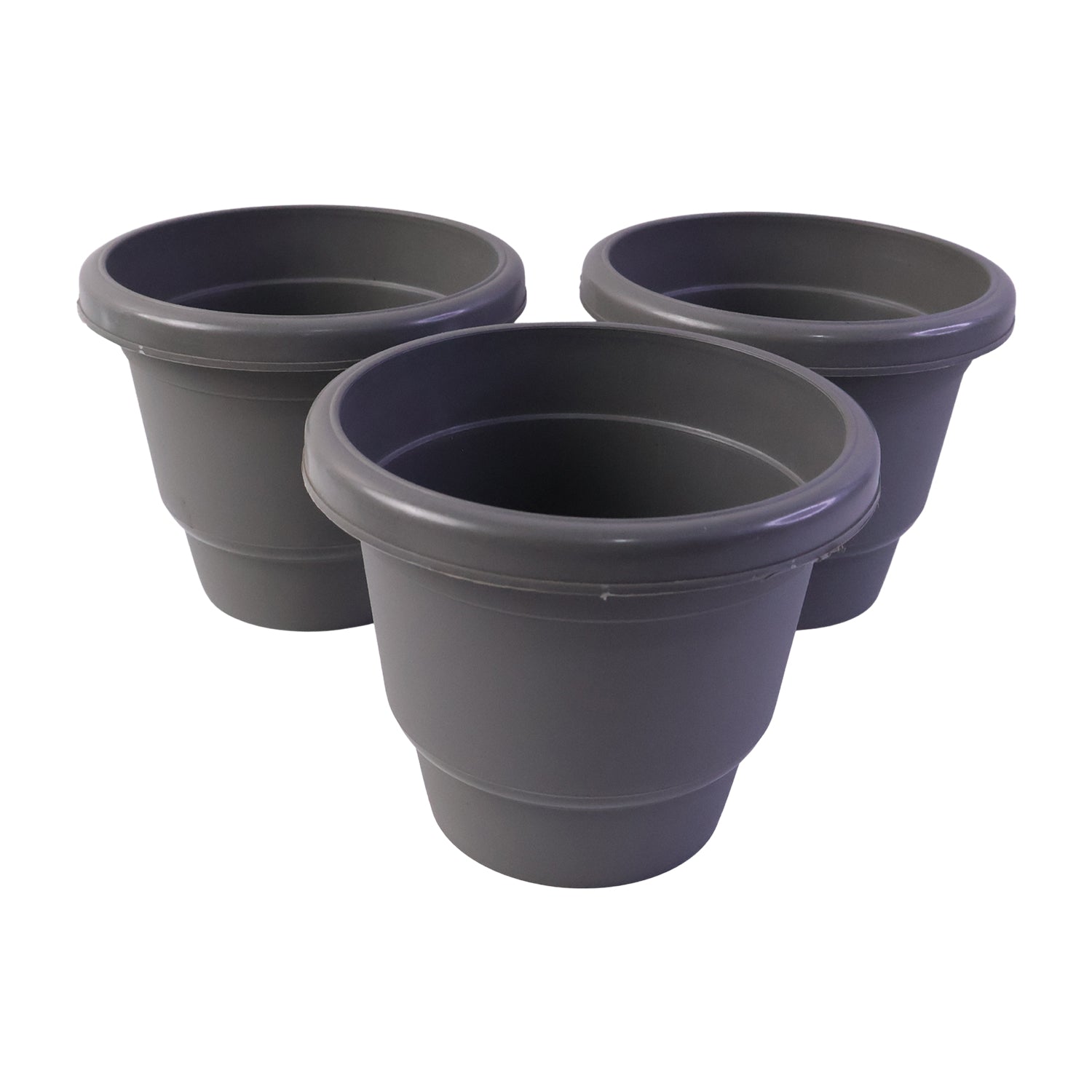 Lightweight plastic flower pots for home and outdoor plants