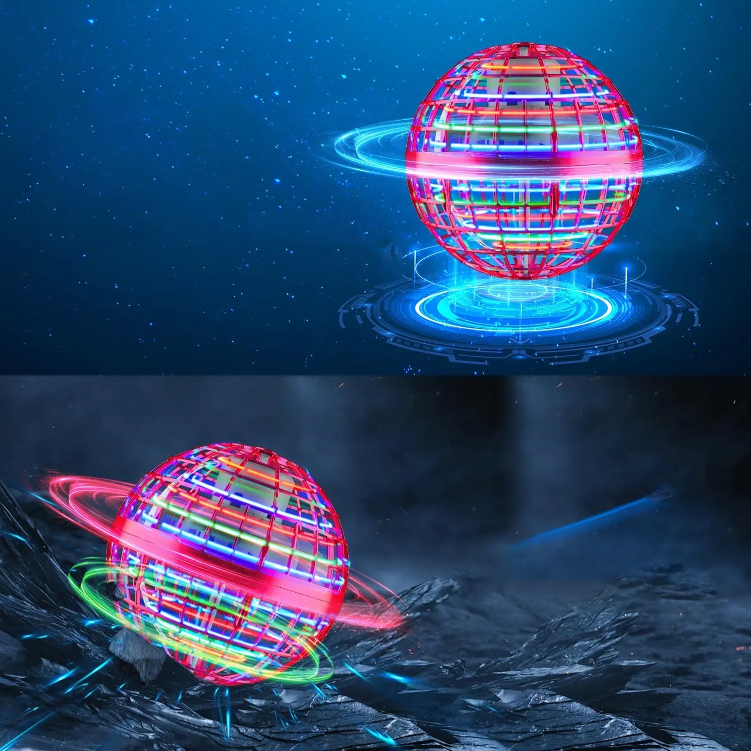Flying Ball Toy size and scale reference