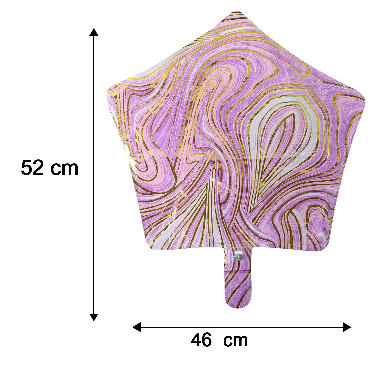 Star marble balloon size chart