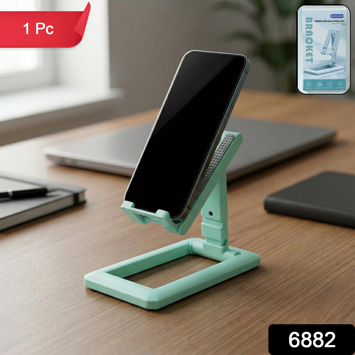 Plastic Foldable Mobile Phone Stand (1 Pc)