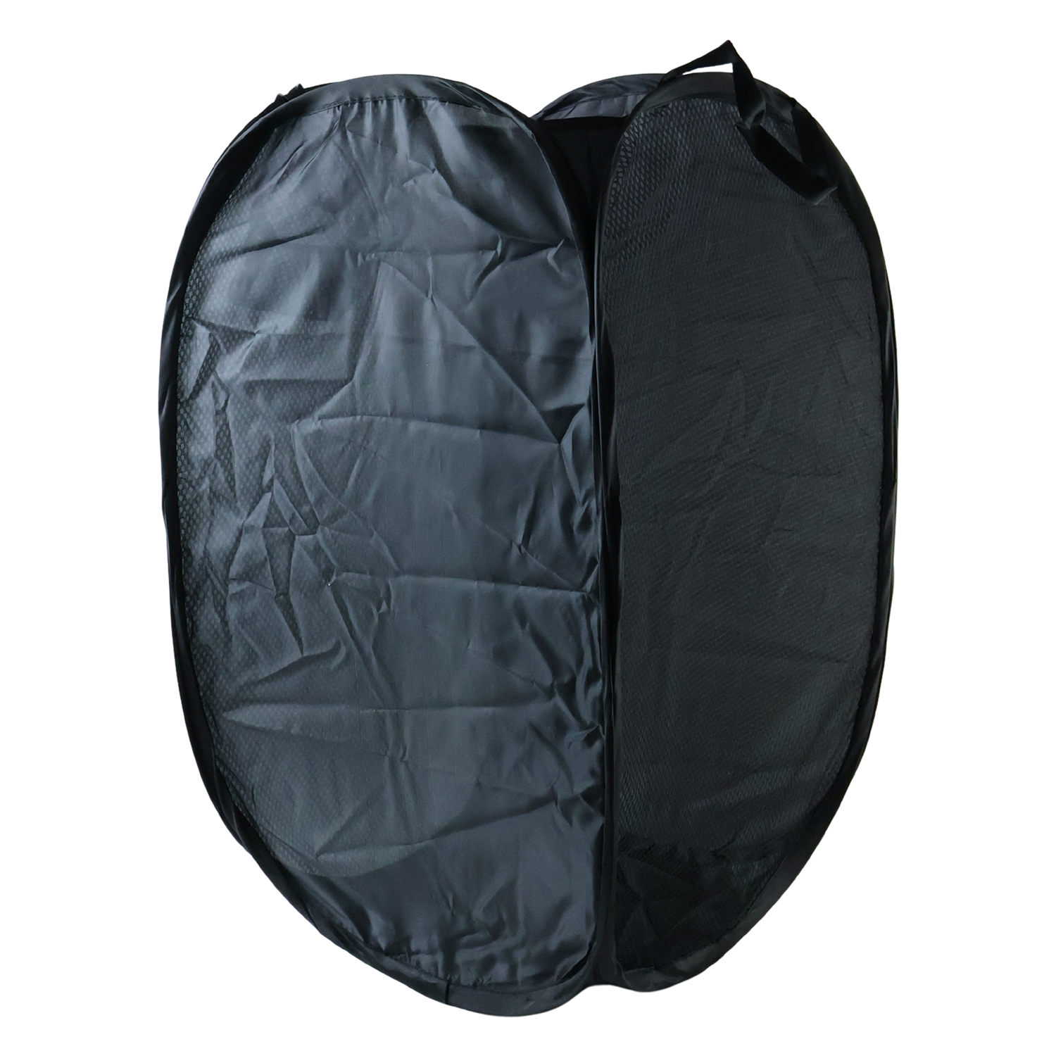Premium Foldable Laundry Basket Solid Fabric Clothes Hamper (1 Pc, 37x37x60cm)