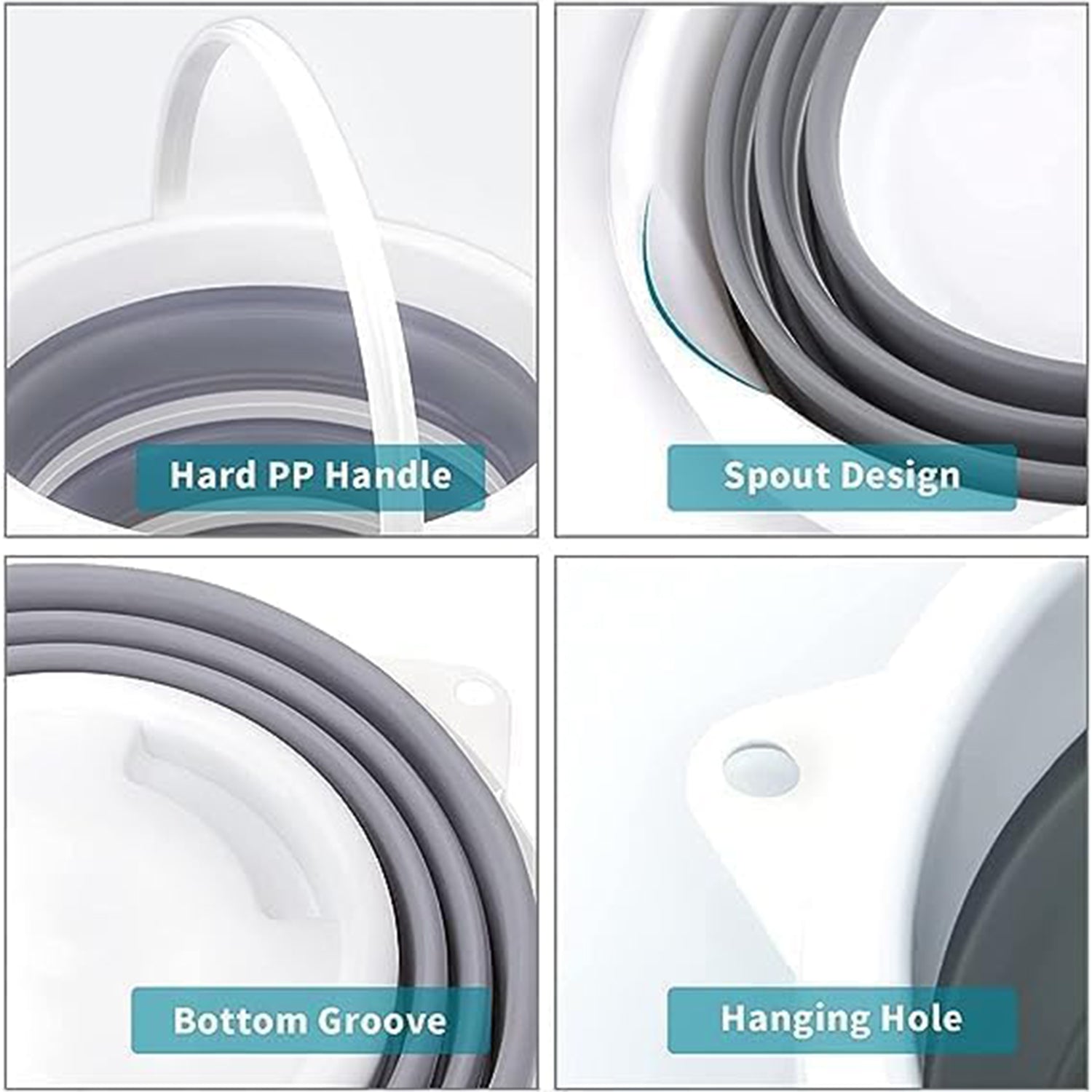 Collapsible Folding Bucket for Cleaning, Car Wash, Gardening & Travel (1 Pc / 23x16 Cm)