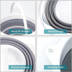 Collapsible Folding Bucket for Cleaning, Car Wash, Gardening & Travel (1 Pc / 23x16 Cm)