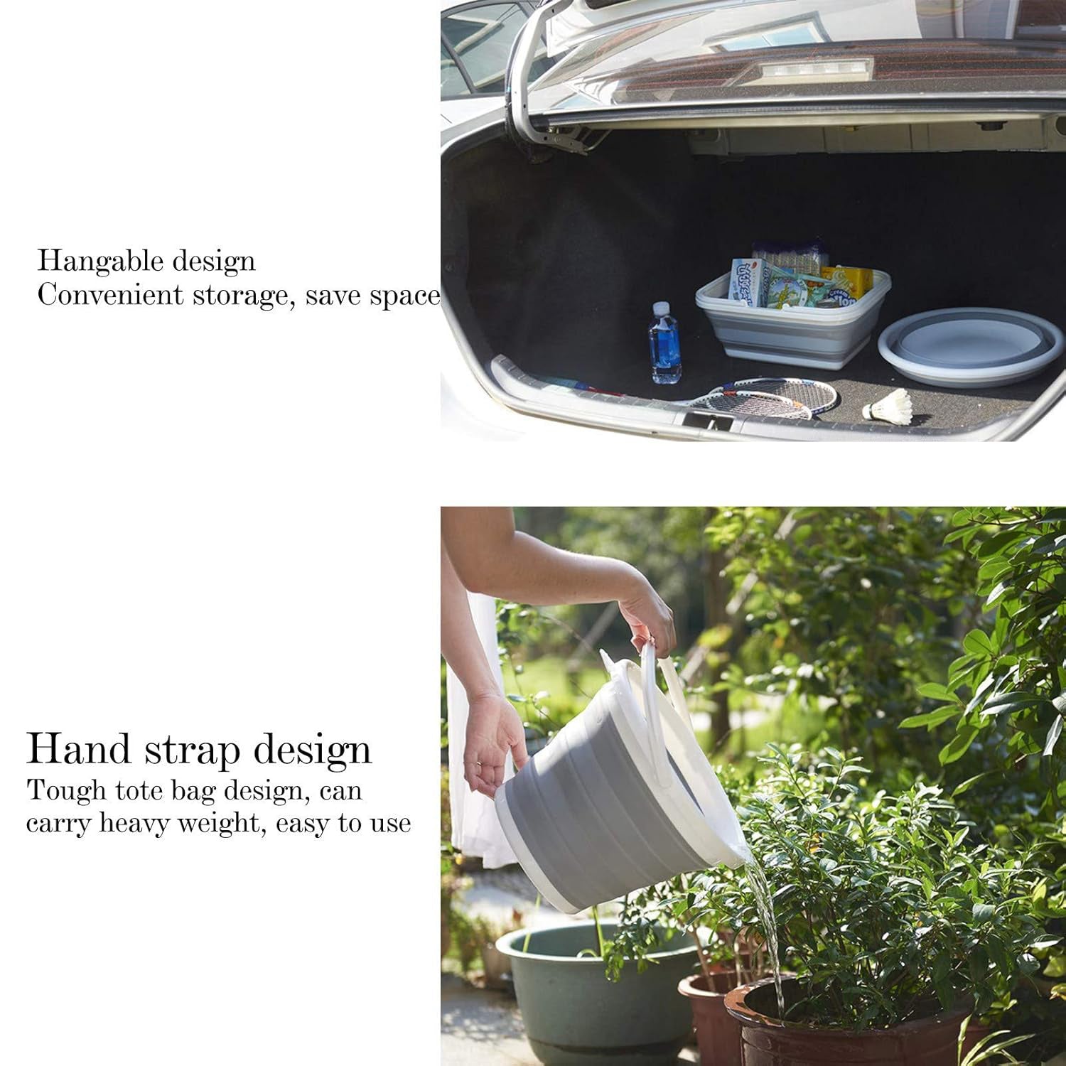 Collapsible Folding Bucket for Cleaning, Car Wash, Gardening & Travel (1 Pc / 23x16 Cm)