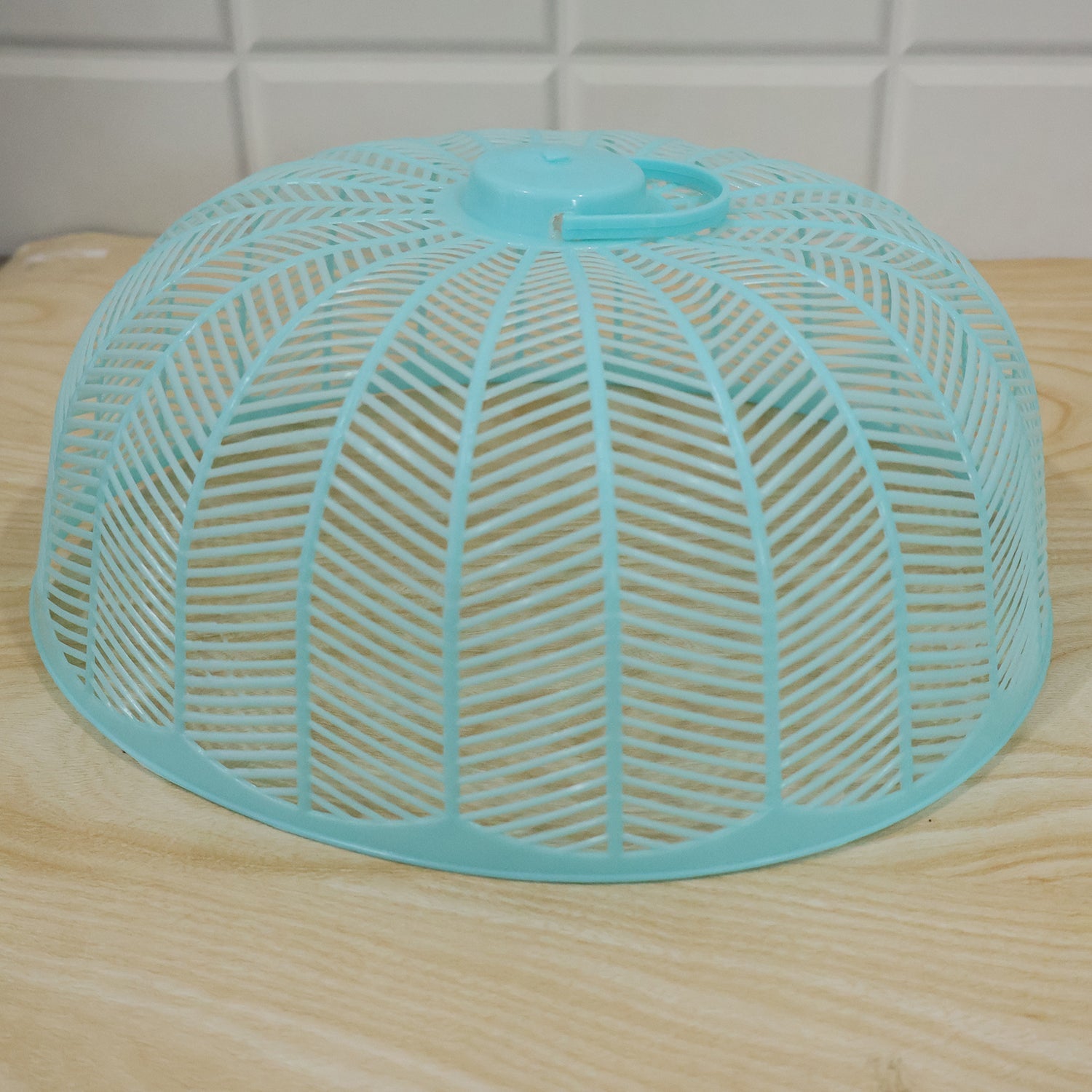 Live photo of plastic mesh food cover dome