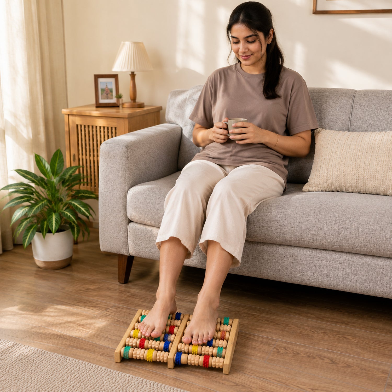 Wooden Foot Reflexology Massager