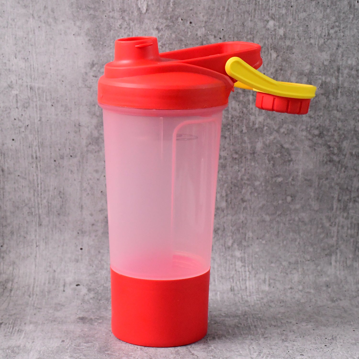 Supermom  Plastic Premium Booster Gym Shaker Bottle with Mixing Ball (550ml / 1 Pc)