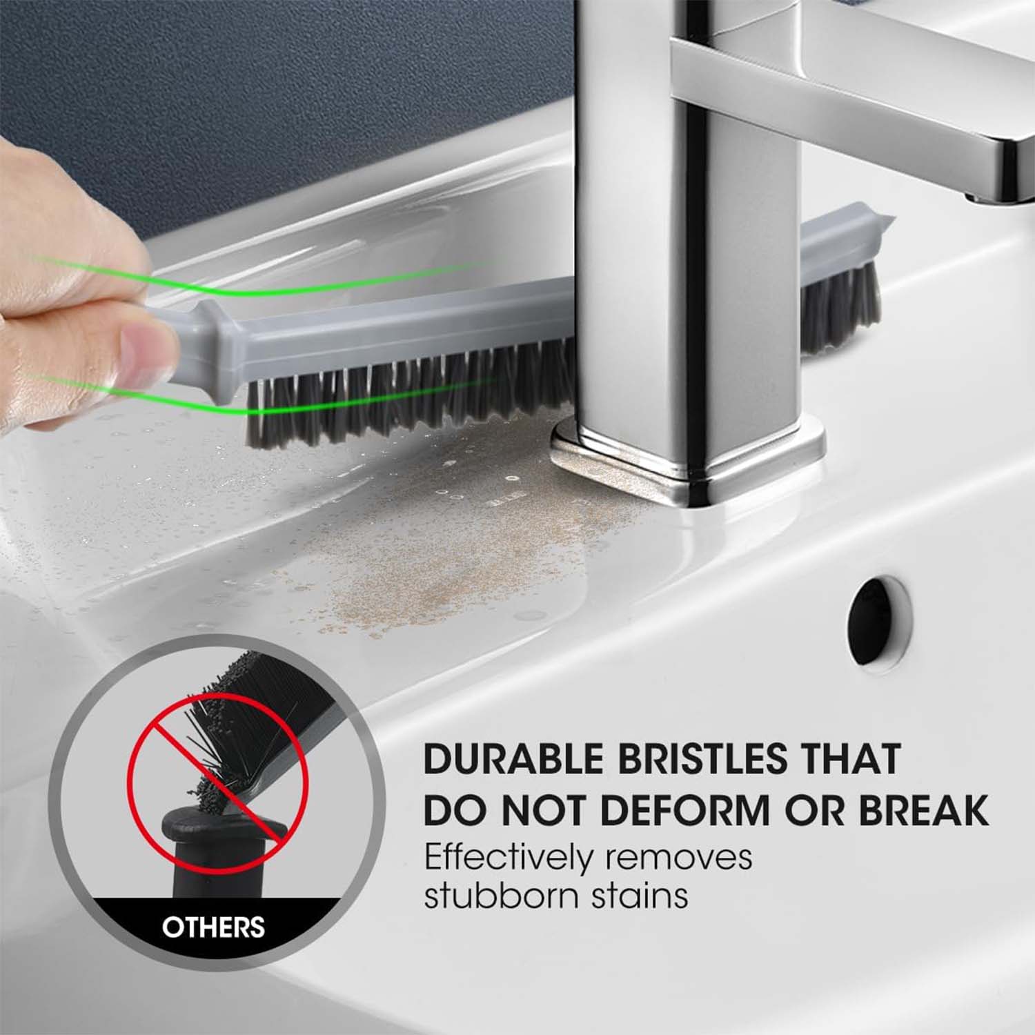 Long Handle Corner Cleaning Brush (2 Pc Set)