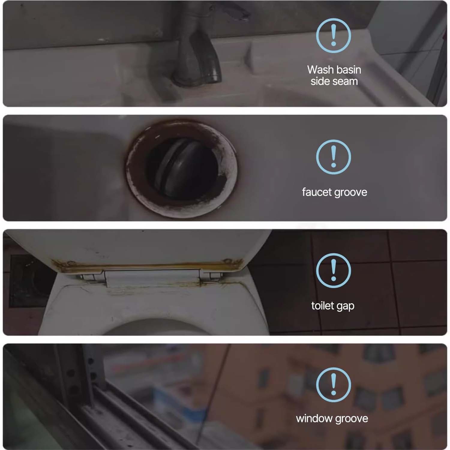 Long Handle Corner Cleaning Brush (2 Pc Set)